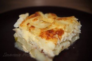 Zapiekanka rybna z ziemniakami i serem