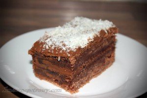 Ciasto przekładane czekoladą
