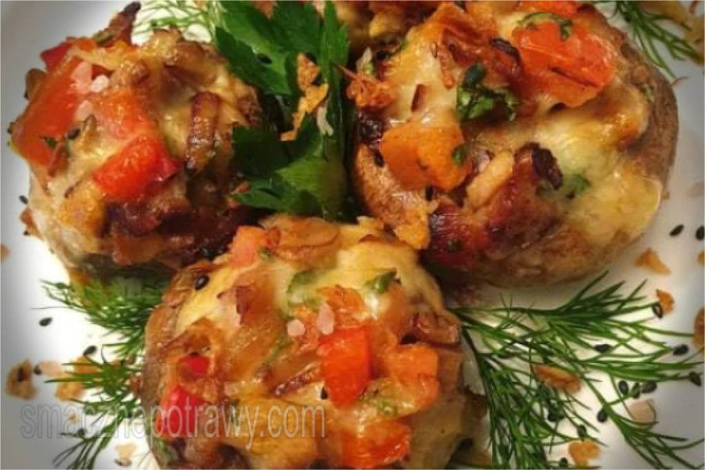 Pieczarki faszerowane z mozzarellą