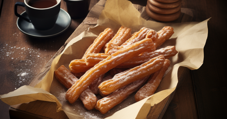 Churros z sosem czekoladowym