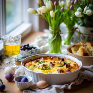 Frittata z wiejską kiełbasą