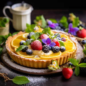 Tarta z kremem waniliowym