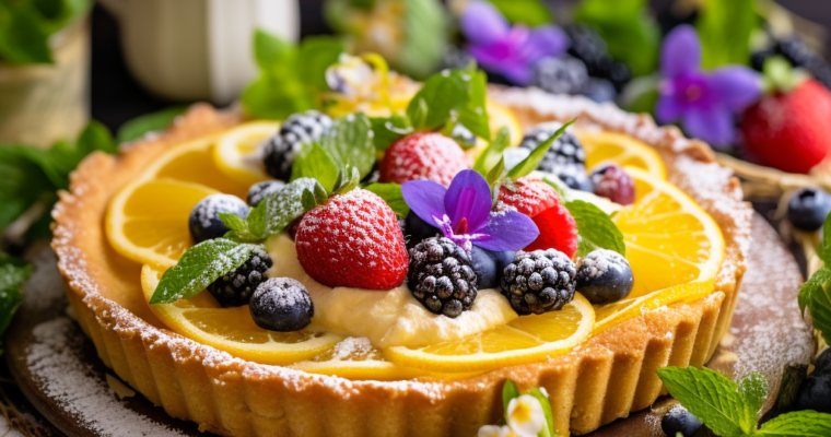 Tarta z kremem waniliowym