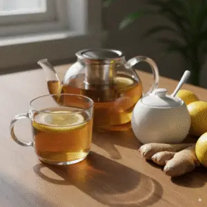 Herbata imbirowa z miodem