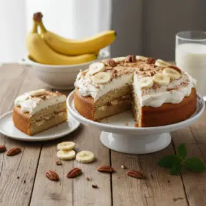 Ciasto bananowe z orzechami