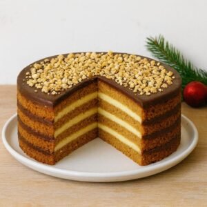 Miodownik z polewą czekoladową