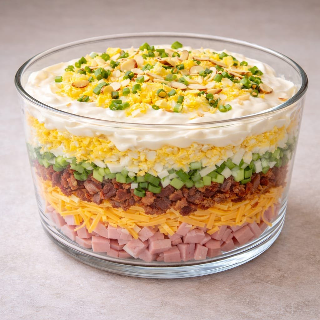 Sałatka milionera warstwowa przepis