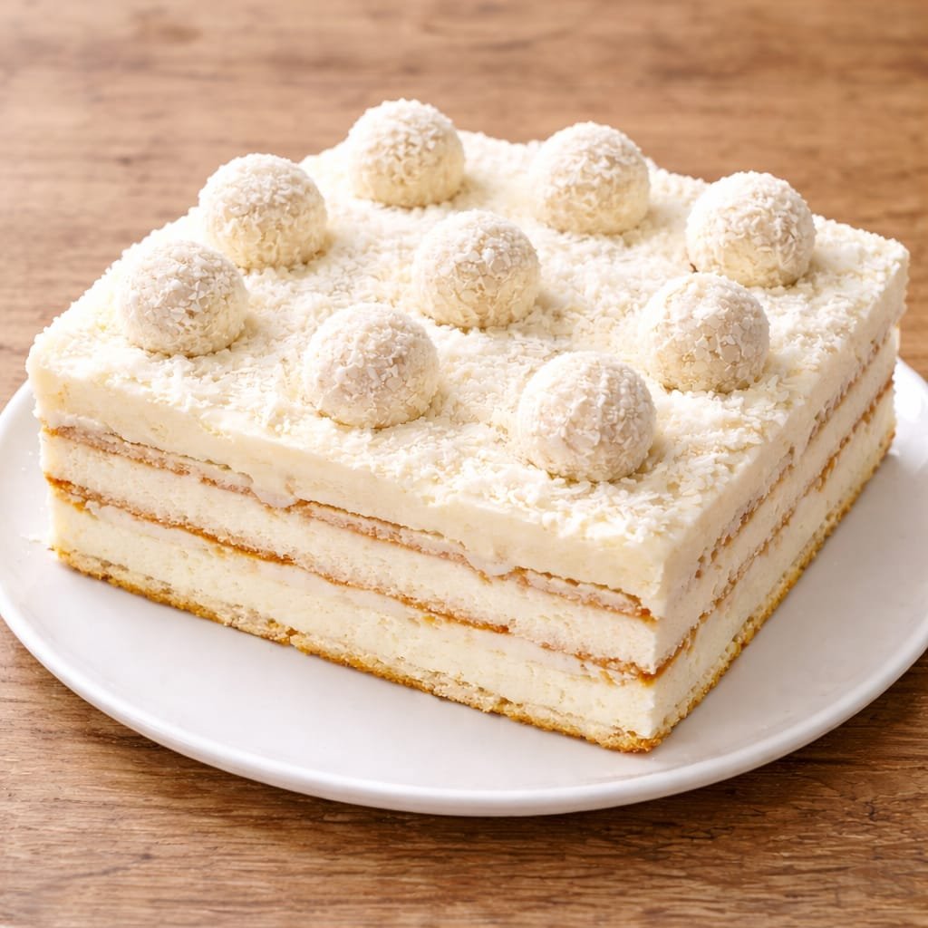 Ciasto Rafaello bez pieczenia