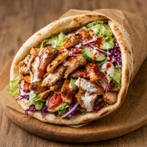 Grillowany kebab z warzywami
