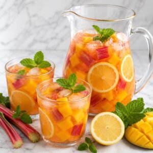 Lemoniada rabarbarowa z mango
